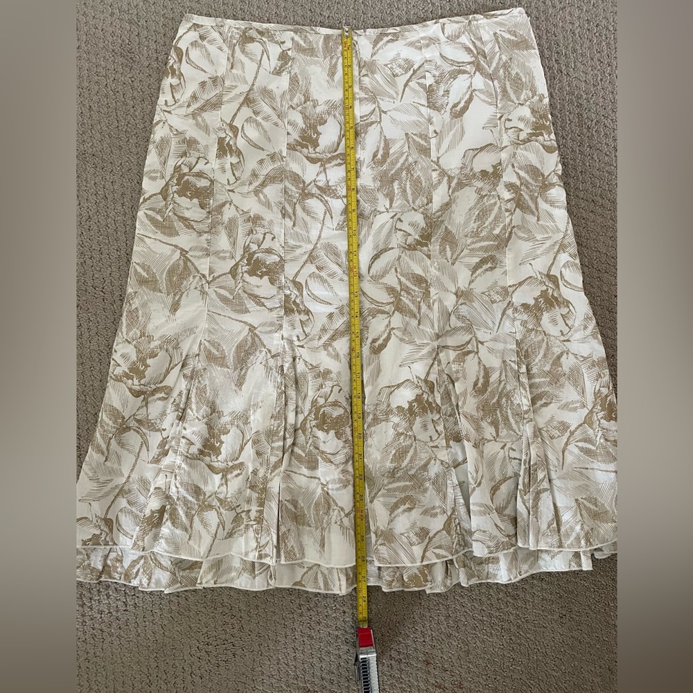 Coldwater Creek midi length skirt with ruffled hem